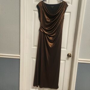Elegant Bronze Evening Gown